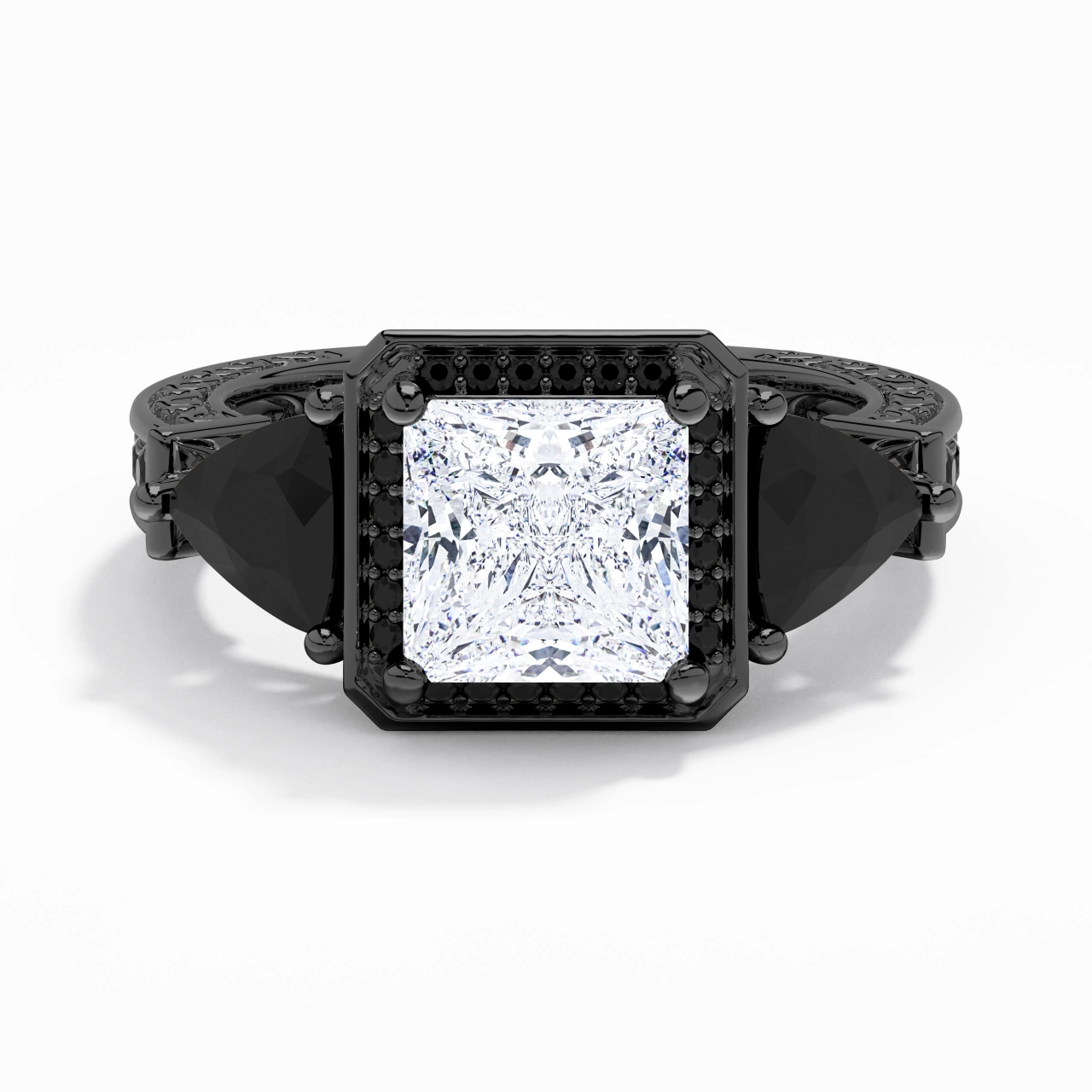 925 Sterling Silver Cubic Zirconia Engagement Ring