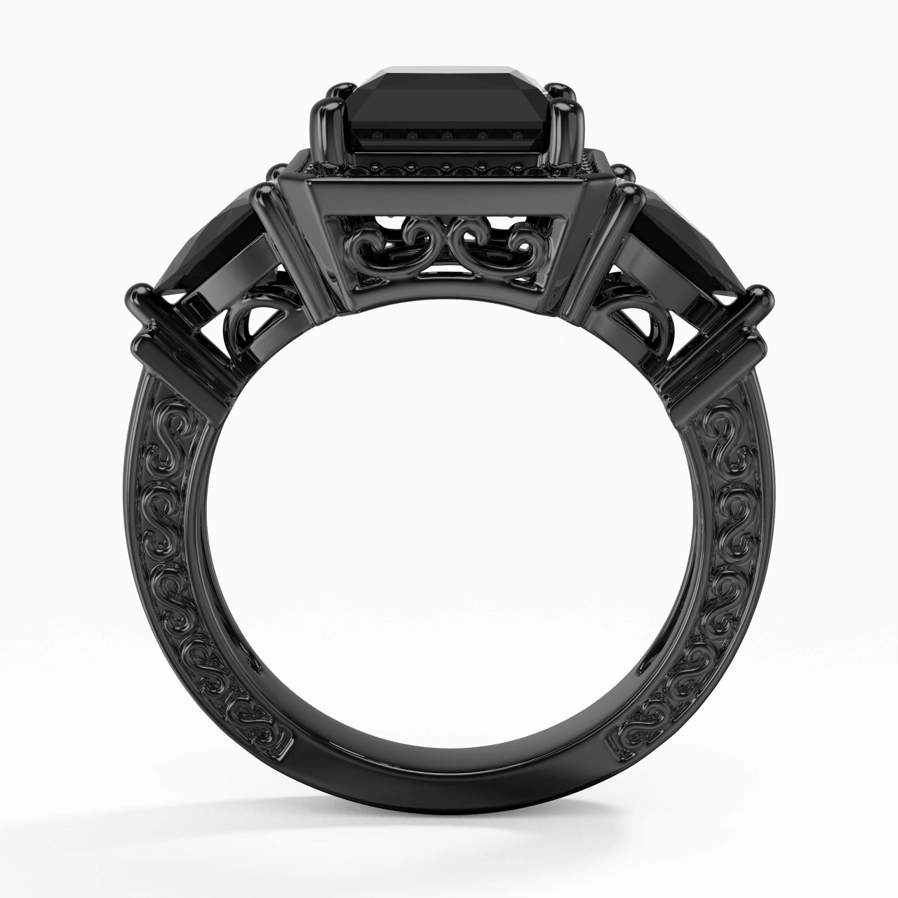 925 Sterling Silver Cubic Zirconia Engagement Ring