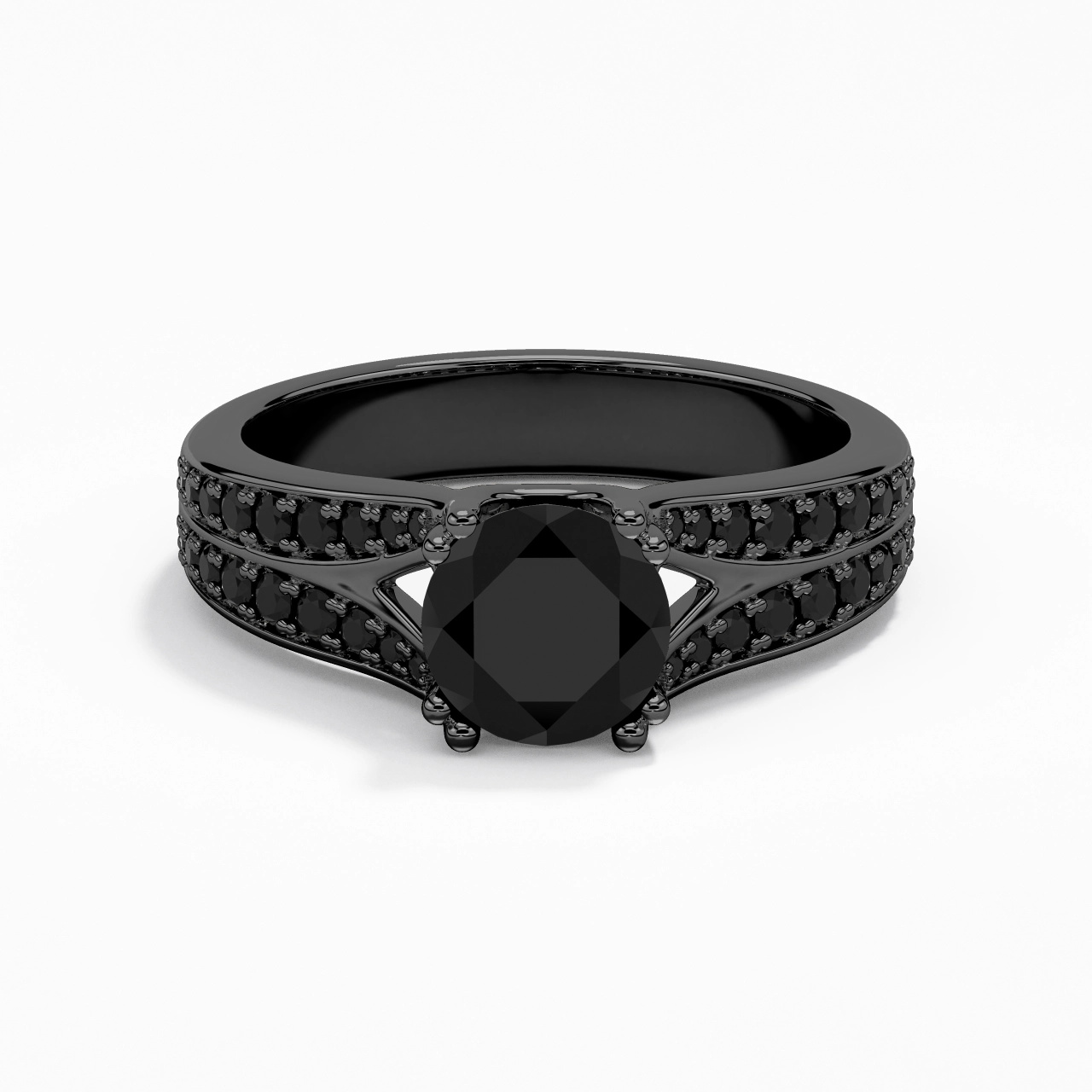 Pavé Engagement Ring 1.25ct Cubic Zirconia