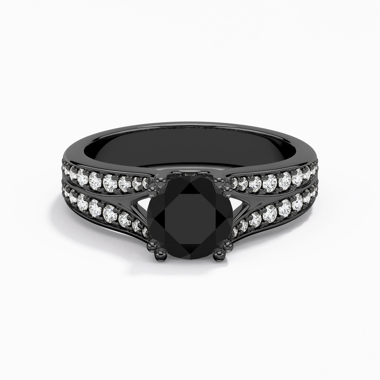 Pavé Engagement Ring 1.25ct Cubic Zirconia