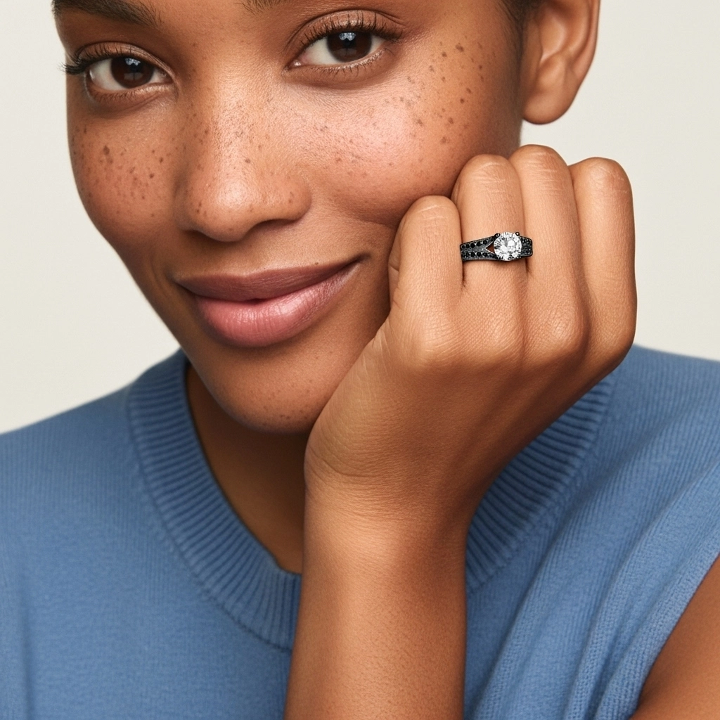 Pavé Engagement Ring 1.25ct Cubic Zirconia