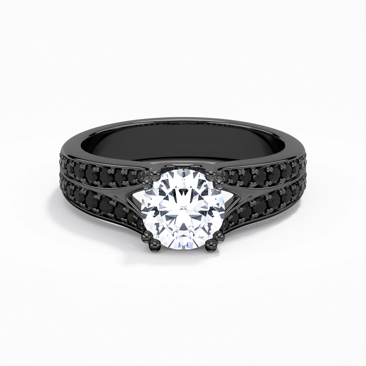 Pavé Engagement Ring 1.25ct Cubic Zirconia