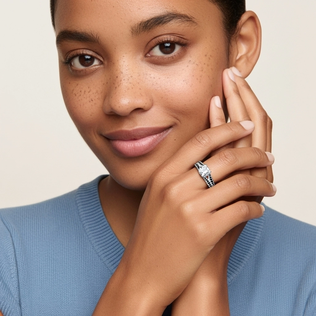 Pavé Engagement Ring 1.25ct Cubic Zirconia