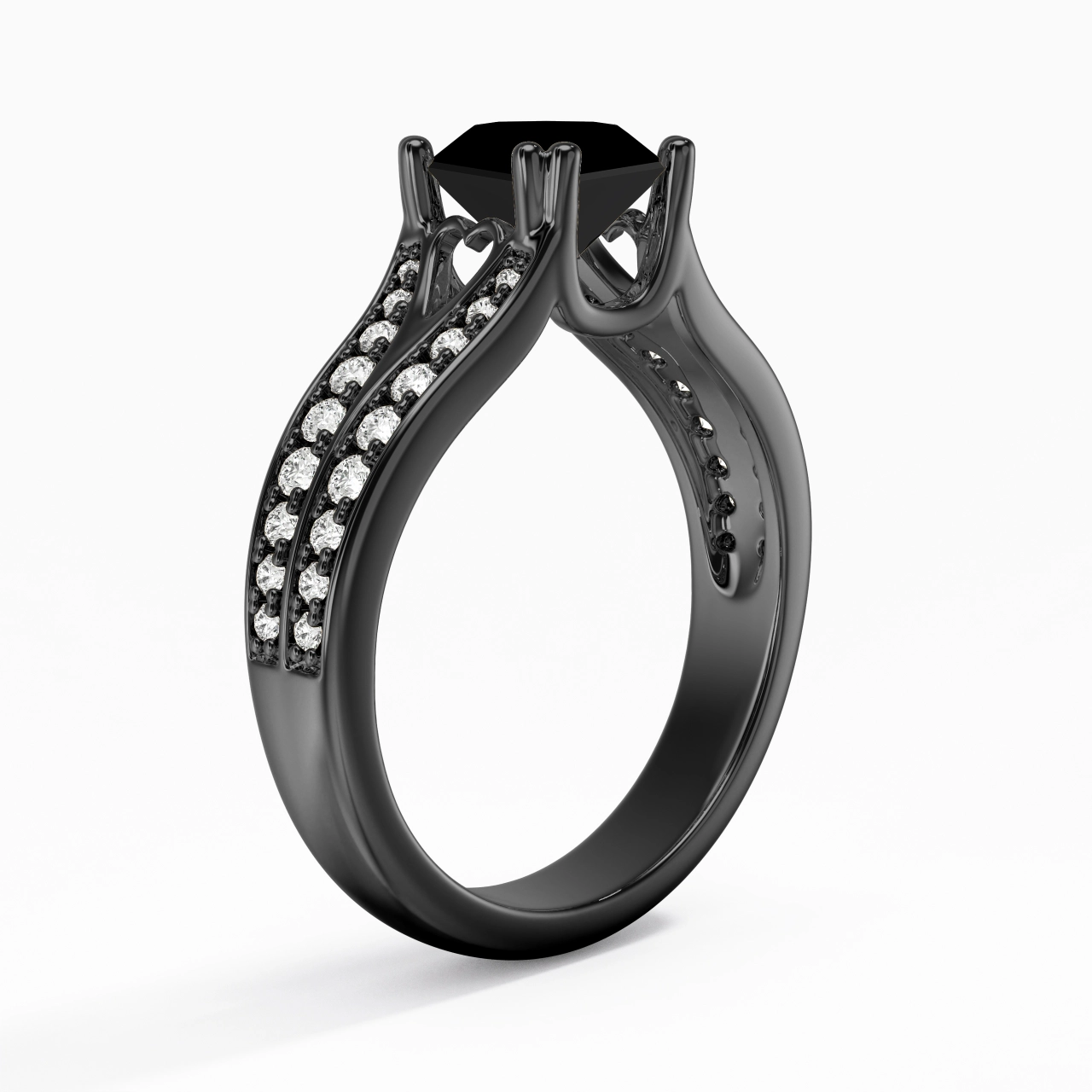 Pavé Engagement Ring 1.25ct Cubic Zirconia
