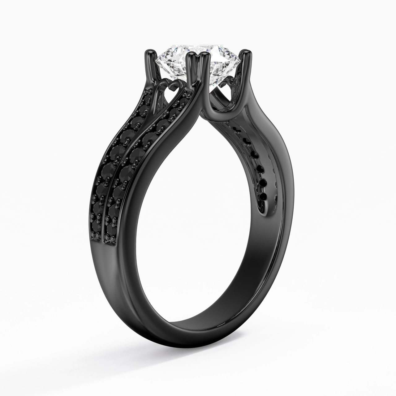 Pavé Engagement Ring 1.25ct Cubic Zirconia