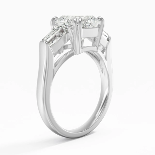 Graceful Asscher Cut Engagement Ring