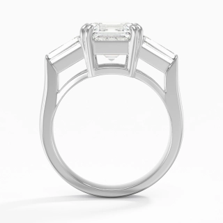 Graceful Asscher Cut Engagement Ring