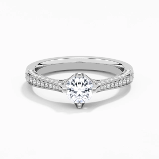 2.00ct Moissanite Bague de fiançailles Or blanc 18 carats