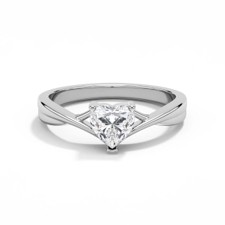 Platine Moissanite Bague de fiançailles