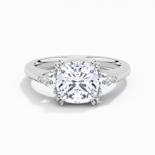 925 Sterling Silver Moissanite Engagement Ring