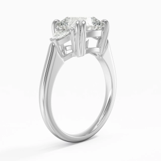 925 Sterling Silver Moissanite Engagement Ring