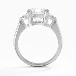 925 Sterling Silver Moissanite Engagement Ring