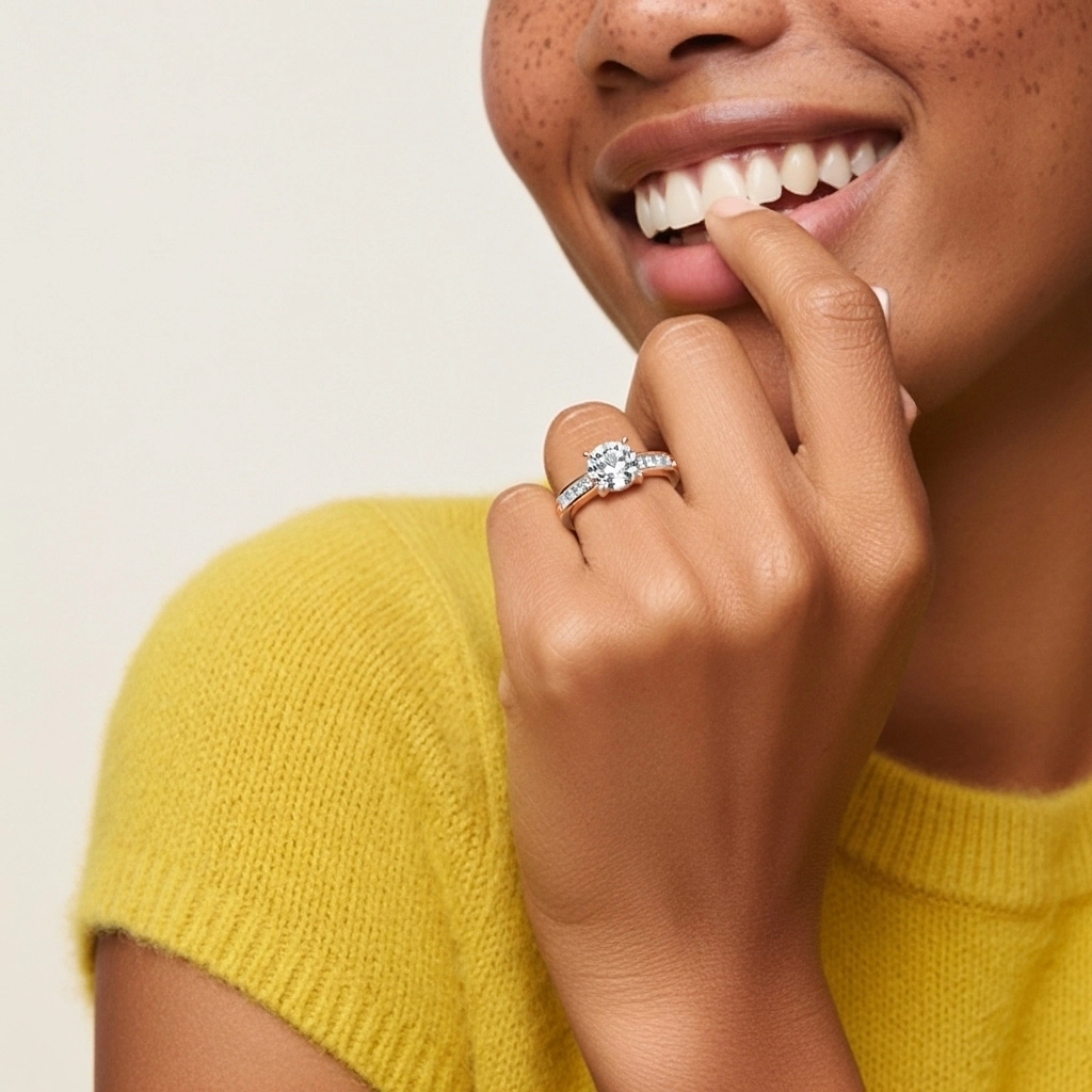 Prong Engagement Ring 3.50ct Moissanite