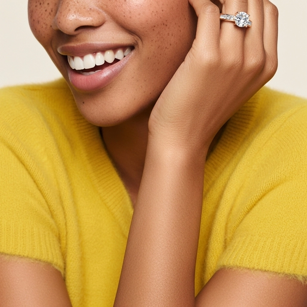 Prong Engagement Ring 3.50ct Moissanite