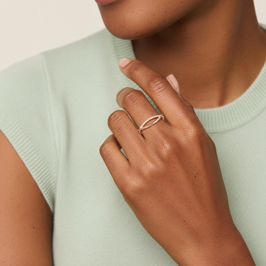 Délicat Moissanite Bague de mariage