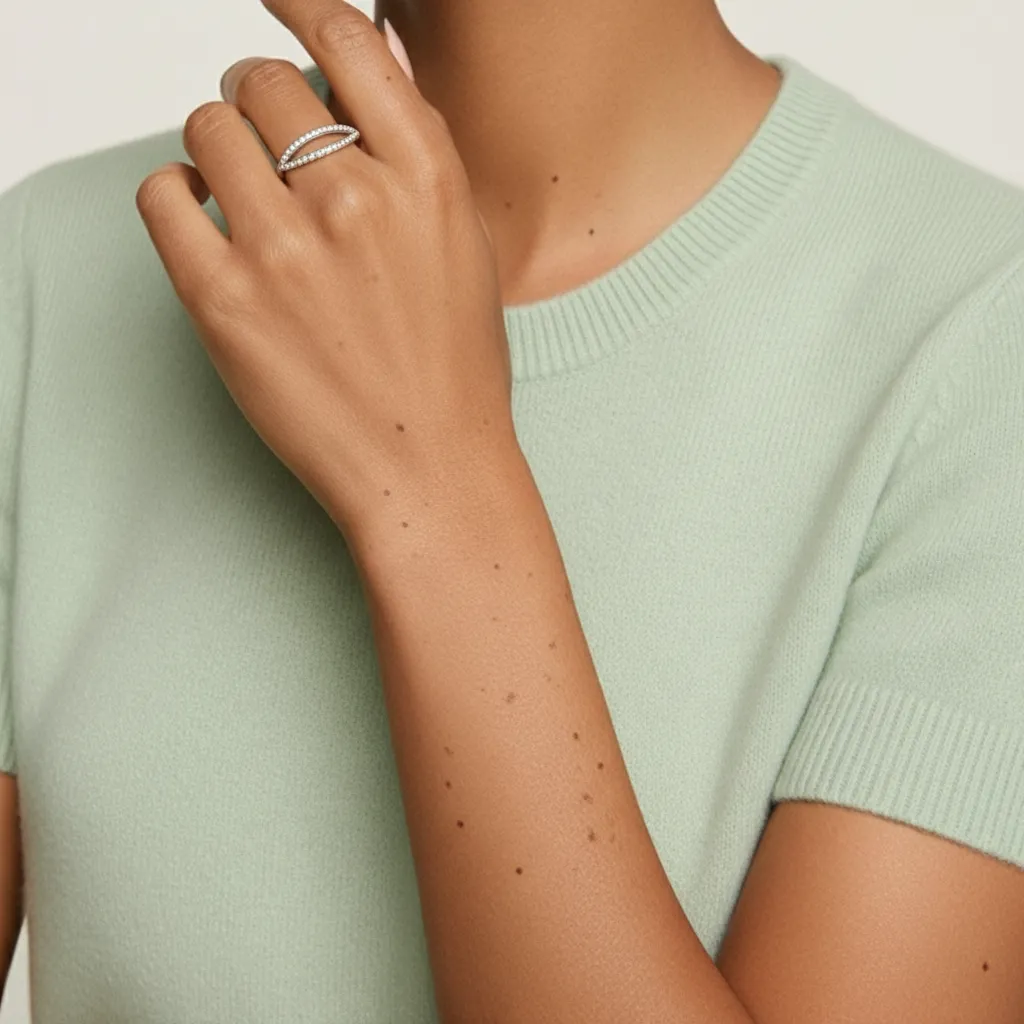 Délicat Moissanite Bague de mariage