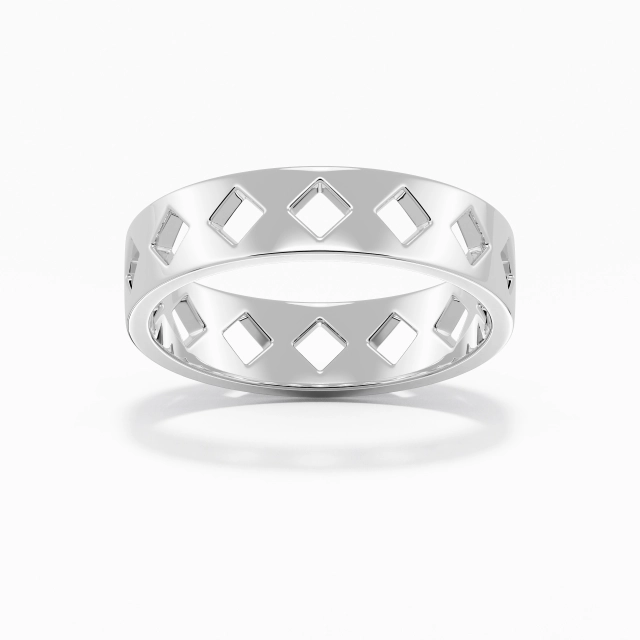 Classic Cutout Wedding Band