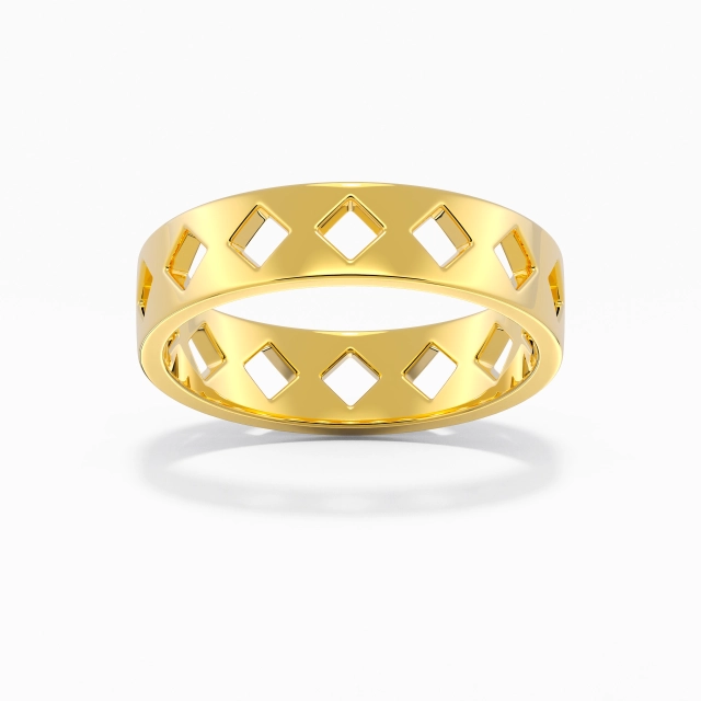 Classic Cutout Wedding Band