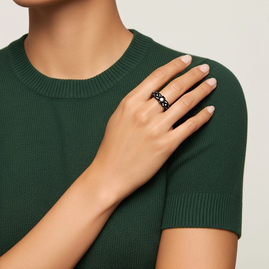 Argent sterling 925 Tige Traditionnelle Bague de mariage