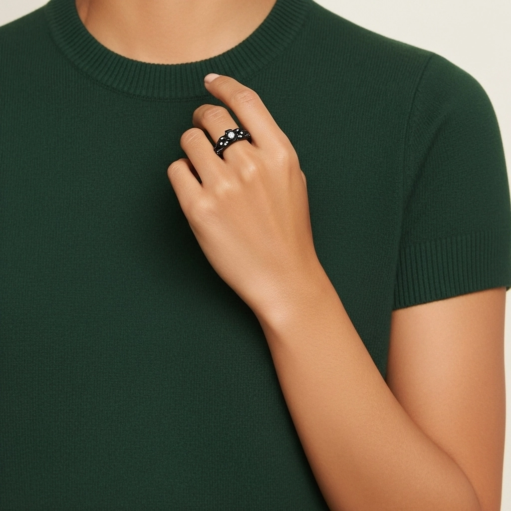 Argent sterling 925 Tige Traditionnelle Bague de mariage