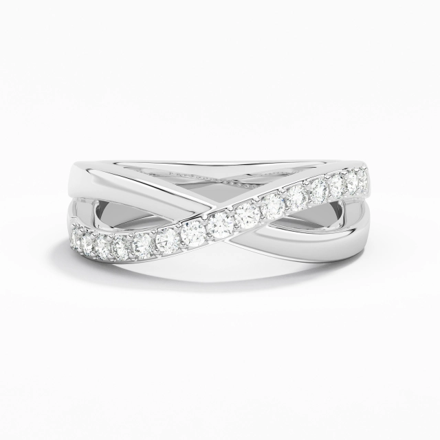 Timeless Moissanite Wedding Band