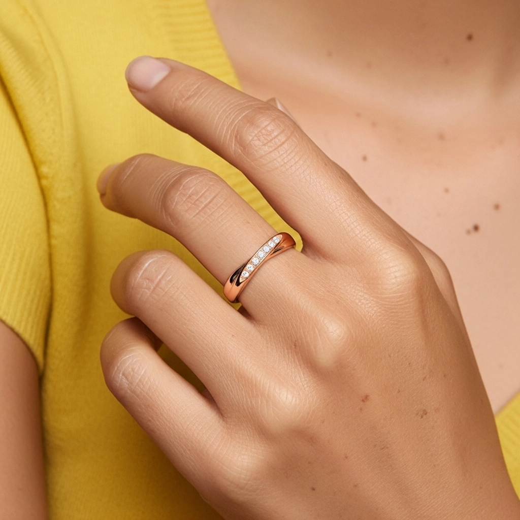 Délicat Moissanite Alliance