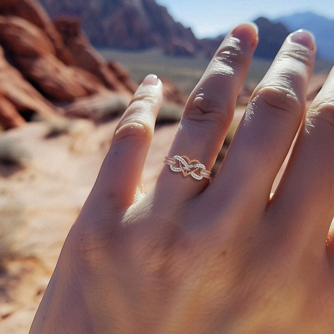 Unique Rond Moissanite Bague de promesse