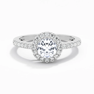 925 Sterling Silver Moissanite Engagement Ring