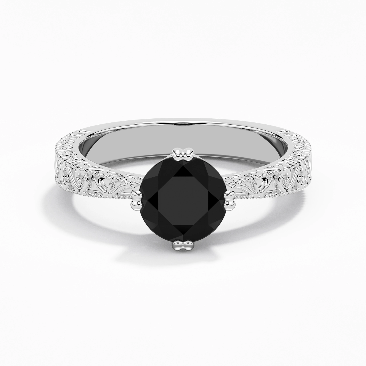 925 Sterling Silver Cubic Zirconia Engagement Ring