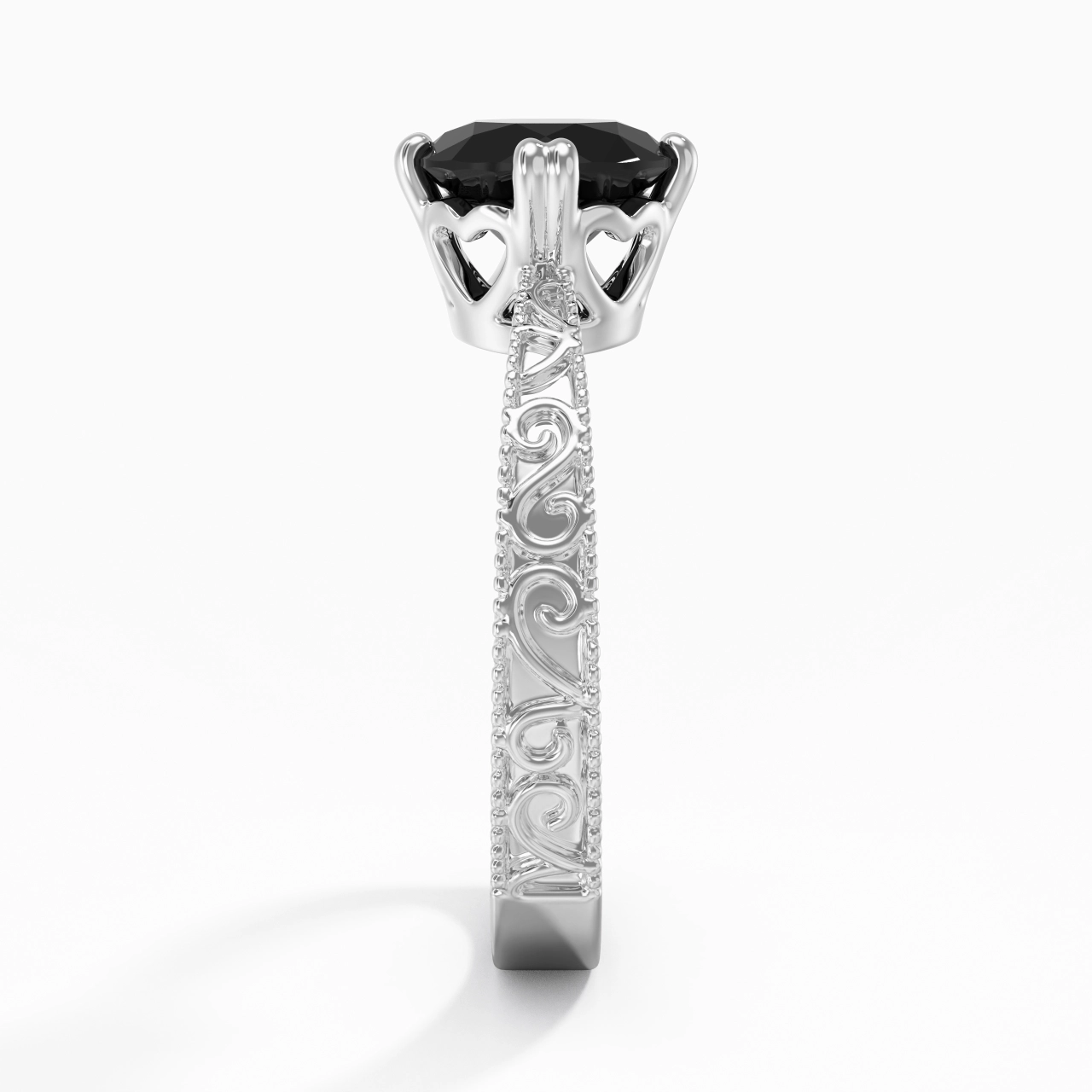 925 Sterling Silver Cubic Zirconia Engagement Ring