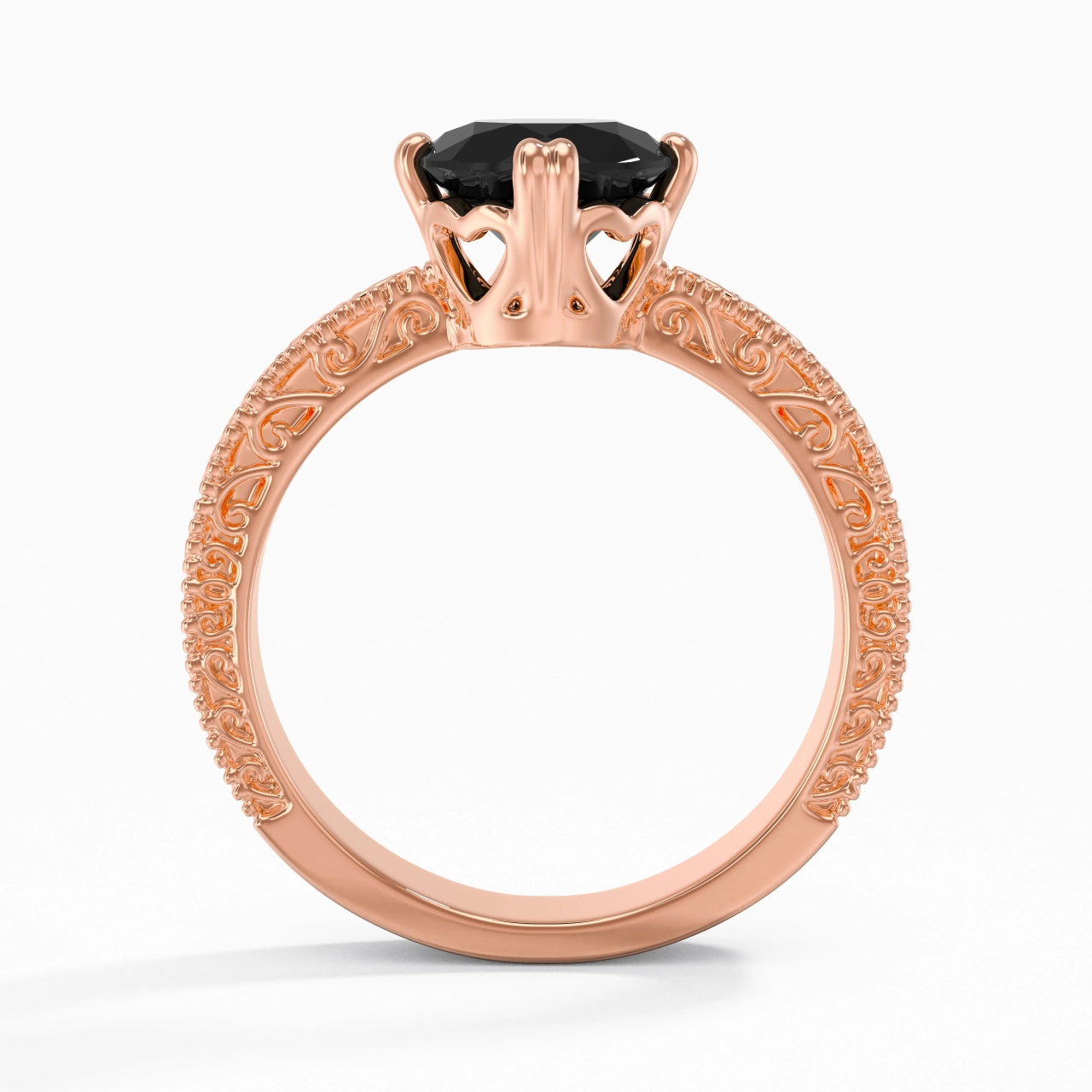 925 Sterling Silver Cubic Zirconia Engagement Ring