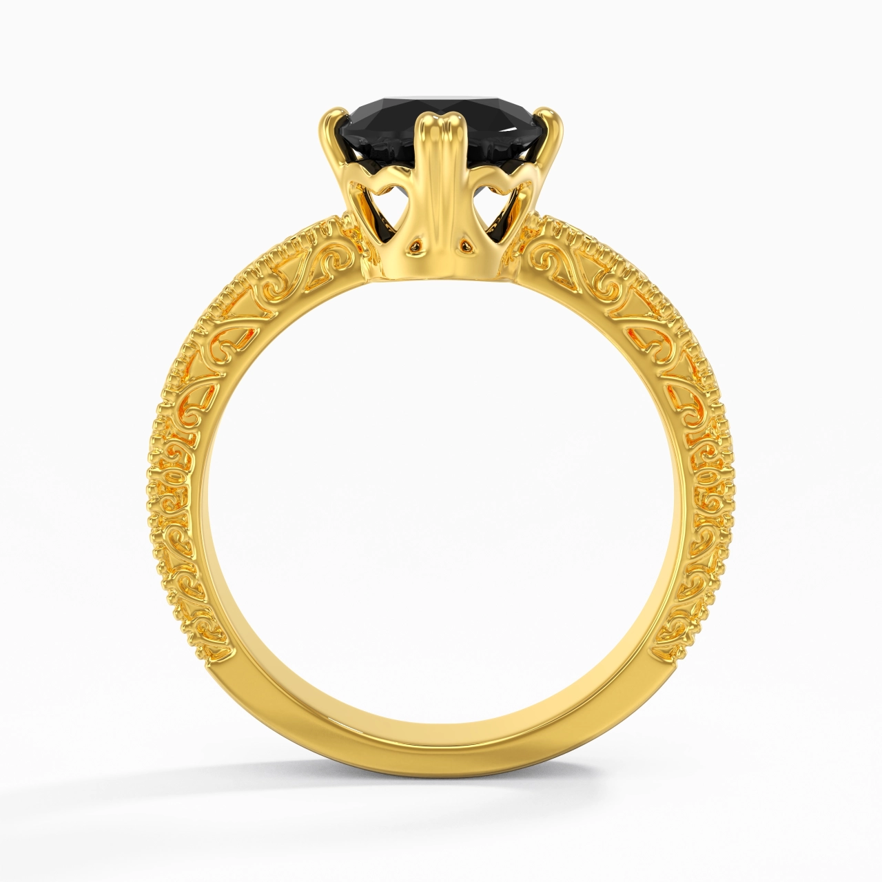 925 Sterling Silver Cubic Zirconia Engagement Ring