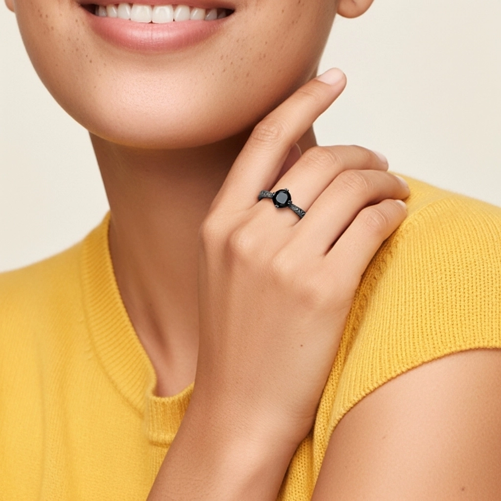 925 Sterling Silver Cubic Zirconia Engagement Ring