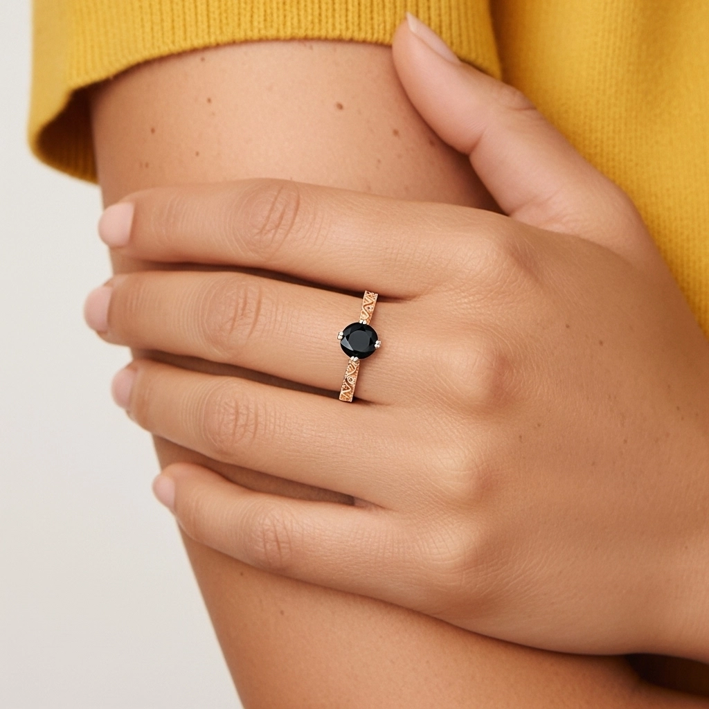 925 Sterling Silver Cubic Zirconia Engagement Ring