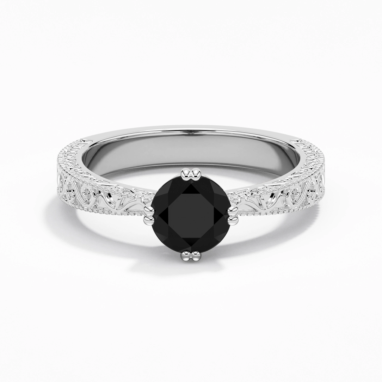 925 Sterling Silver Cubic Zirconia Engagement Ring