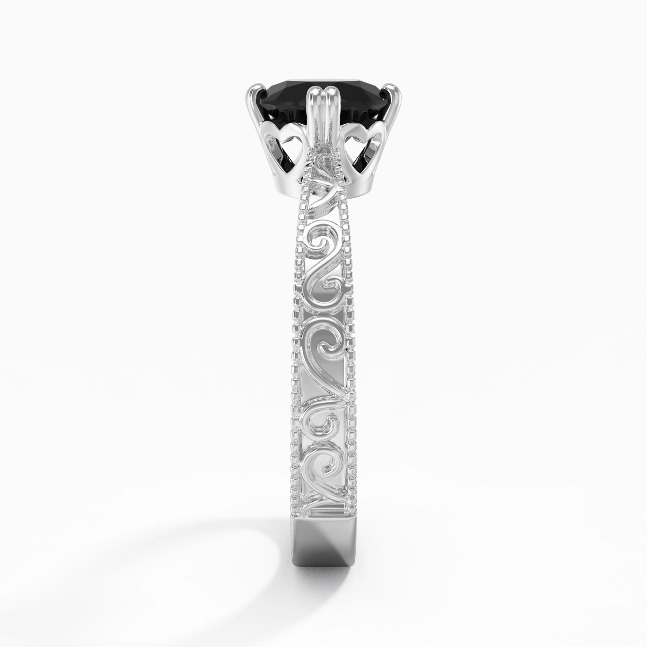 925 Sterling Silver Cubic Zirconia Engagement Ring