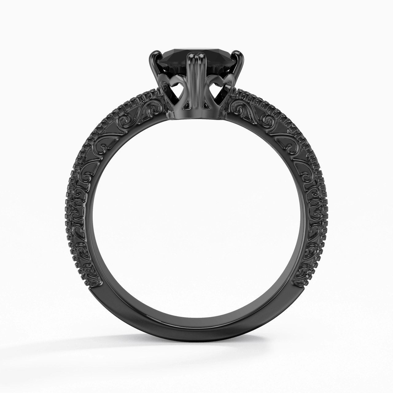 925 Sterling Silver Cubic Zirconia Engagement Ring