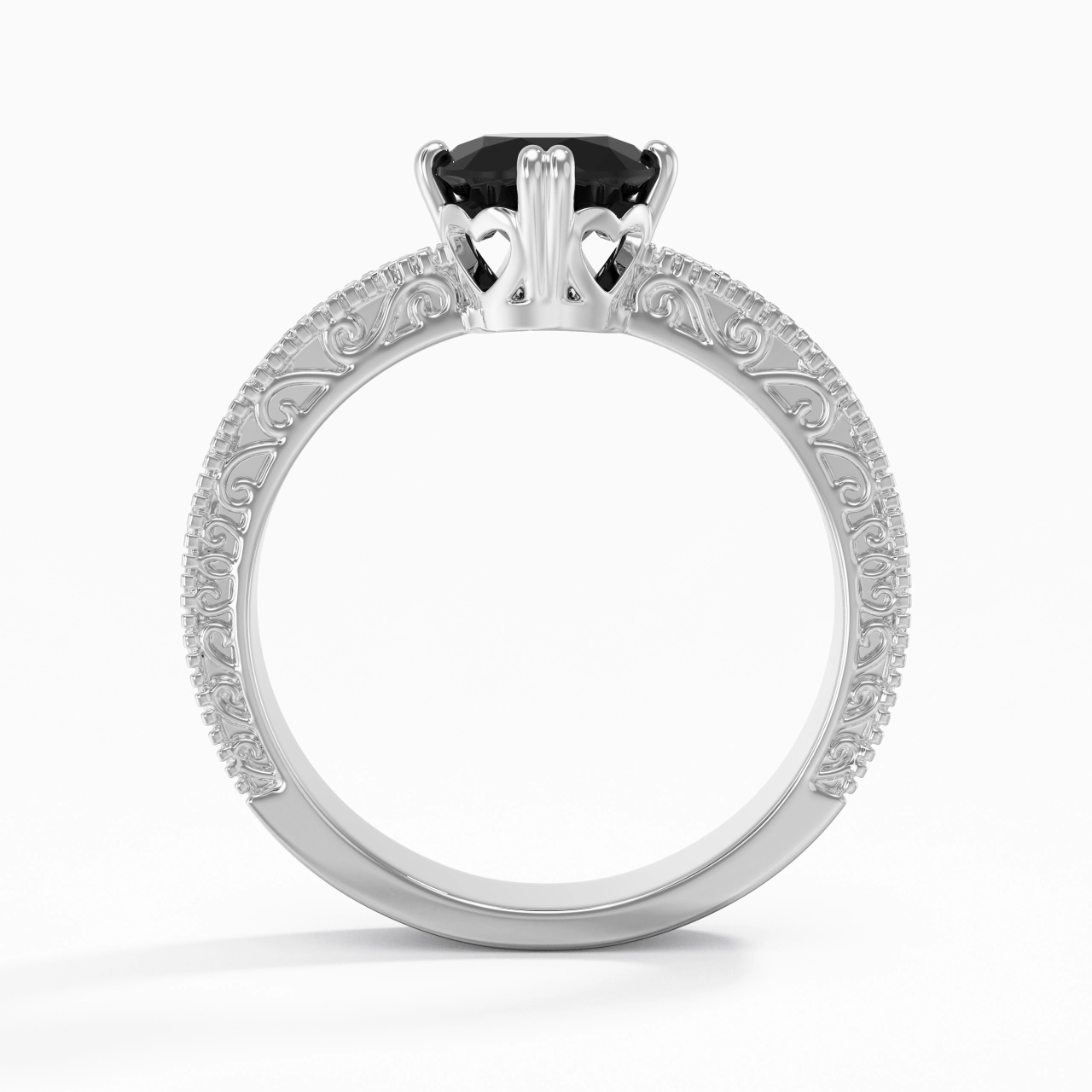 925 Sterling Silver Cubic Zirconia Engagement Ring