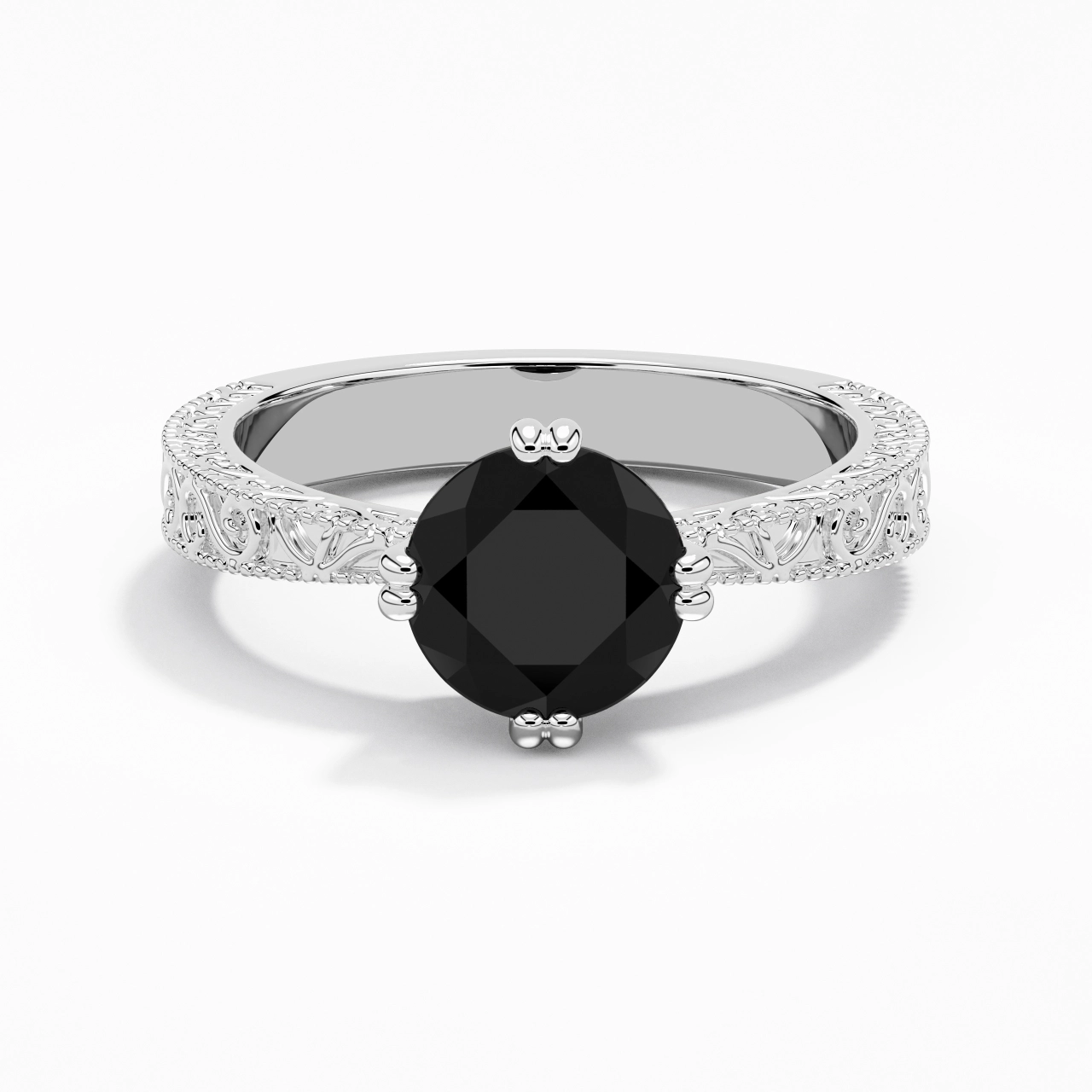 Argent sterling 925 Zircon cubique Bague de fiançailles