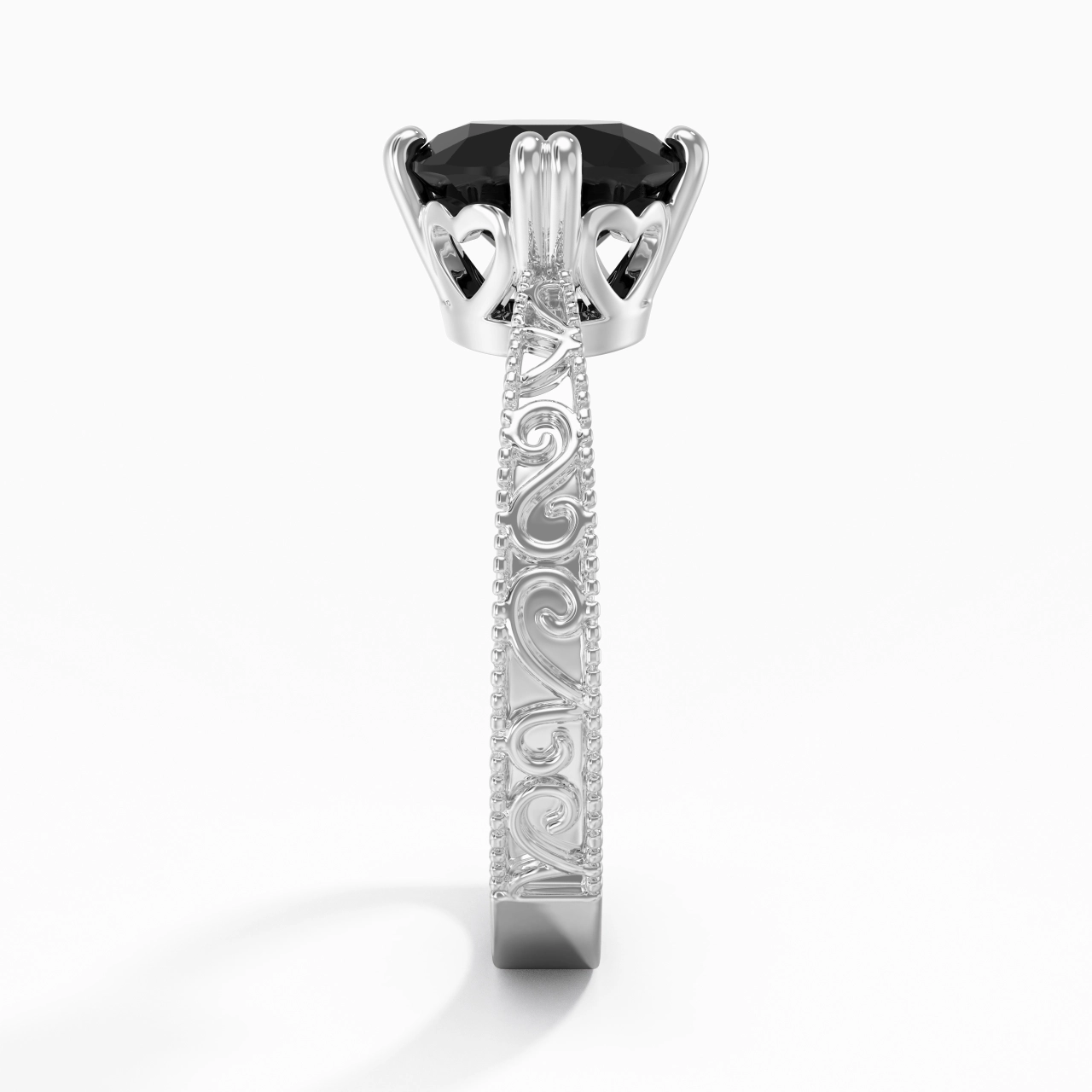 Argent sterling 925 Zircon cubique Bague de fiançailles