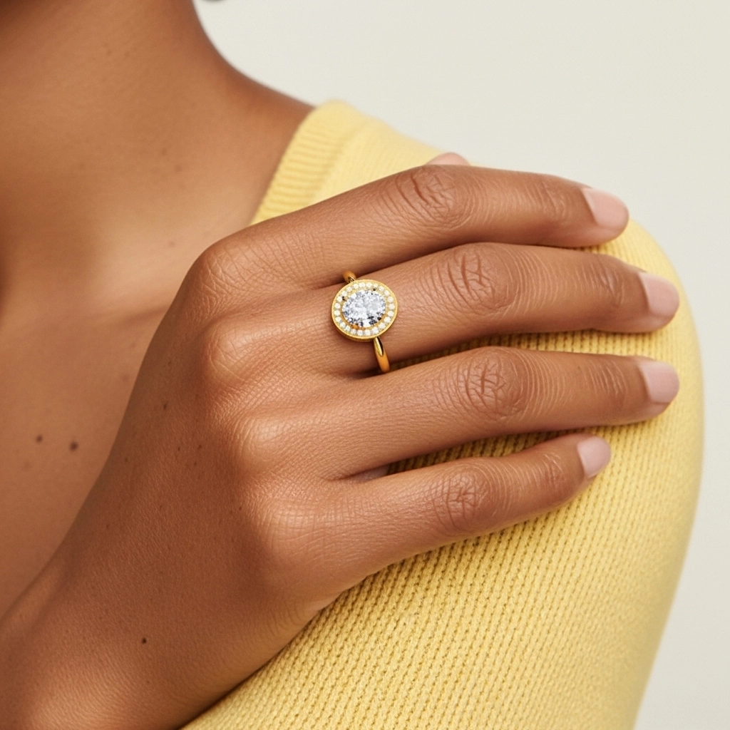 Vintage Oval 2.00ct Moissanite Engagement Ring