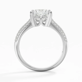 Platine Moissanite Bague de fiançailles