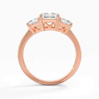 14K Rose Gold Moissanite Engagement Ring