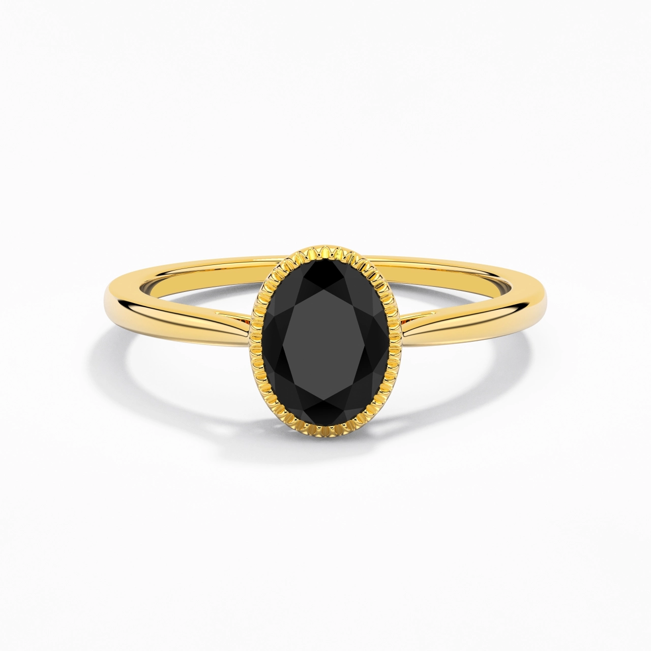 Vintage Infinity Milgrain Oval Cut Engagement Ring