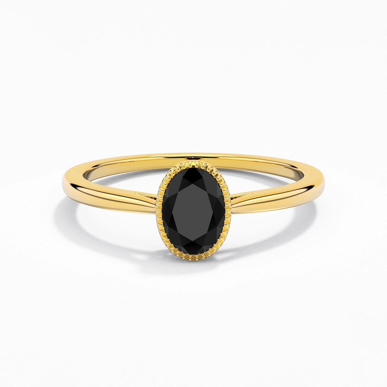 Vintage Infinity Milgrain Oval Cut Engagement Ring