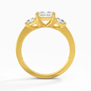 14K Gold Moissanite Engagement Ring