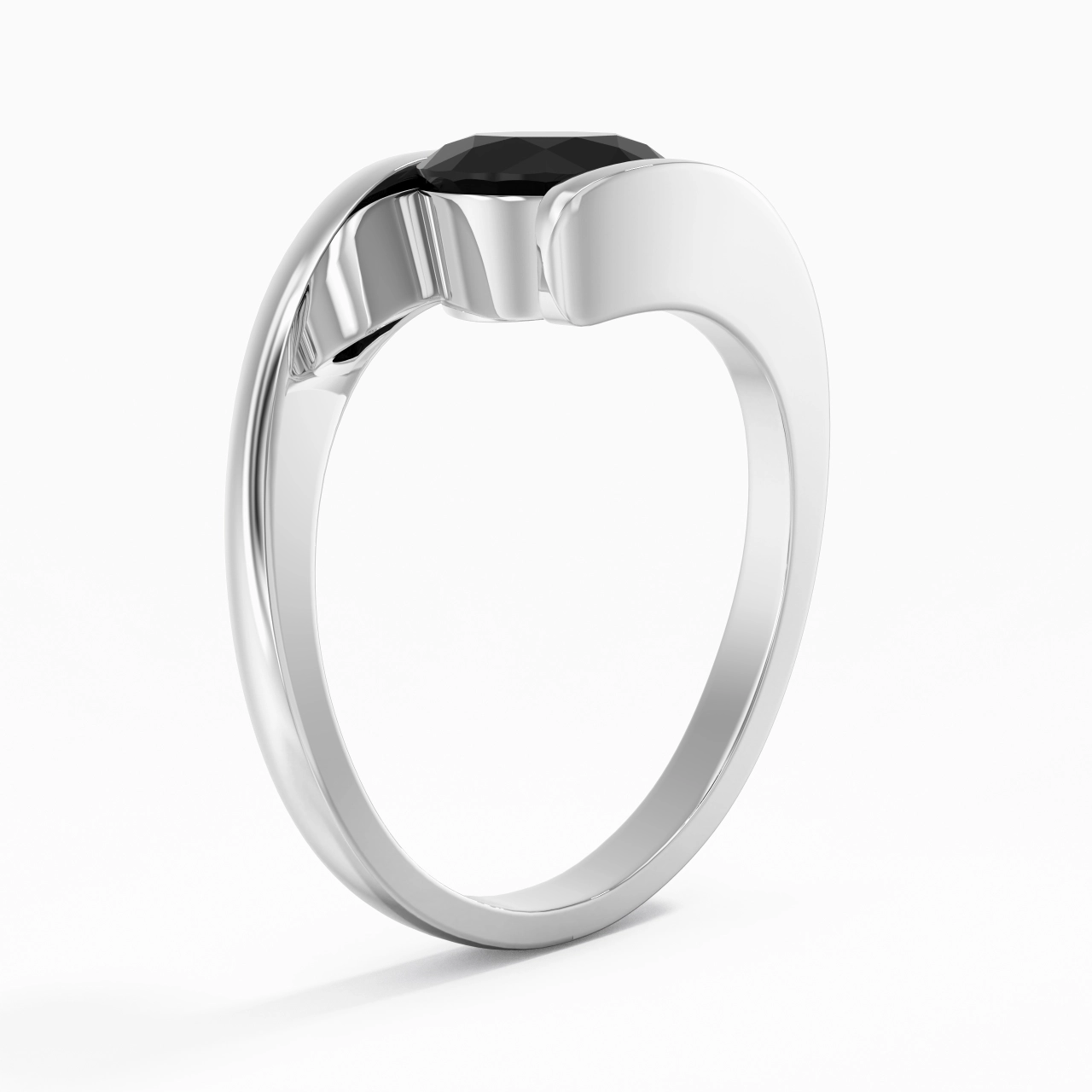 925 Sterling Silver Cubic Zirconia Engagement Ring