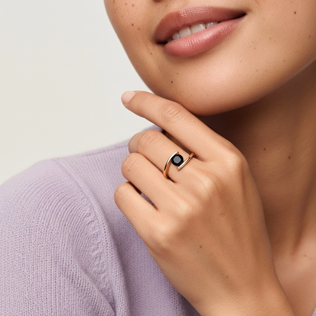 925 Sterling Silver Cubic Zirconia Engagement Ring