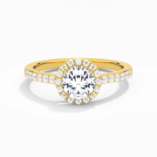 14K Gold Moissanite Engagement Ring