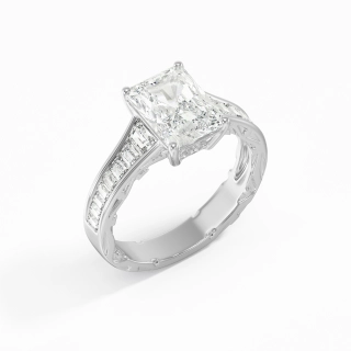 925 Sterling Silver Cubic Zirconia Engagement Ring